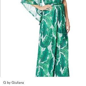 G by Giuliana Tropical Green Jumpsuit